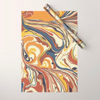 Retro marble #4 Wrapping Paper Gallery Image 1