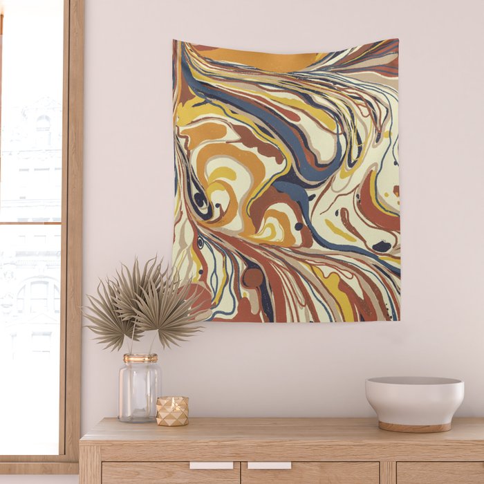 Retro marble #4 Wall Tapestry Gallery Image 2