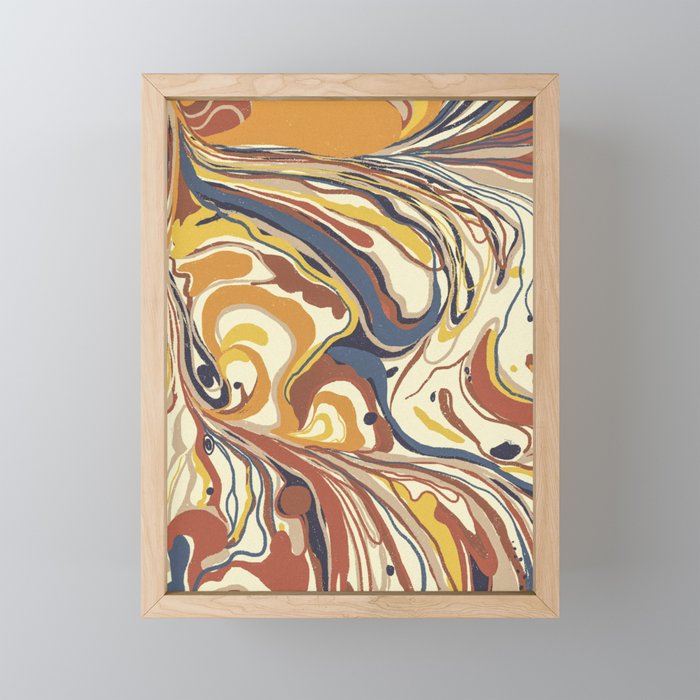 Retro marble #4 Mini Art Print Gallery Image 1