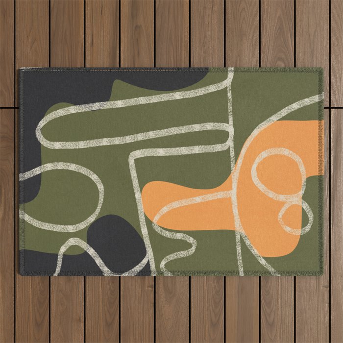Organic Minimalist Layers 7 Outdoor Rug Gallery Image 1