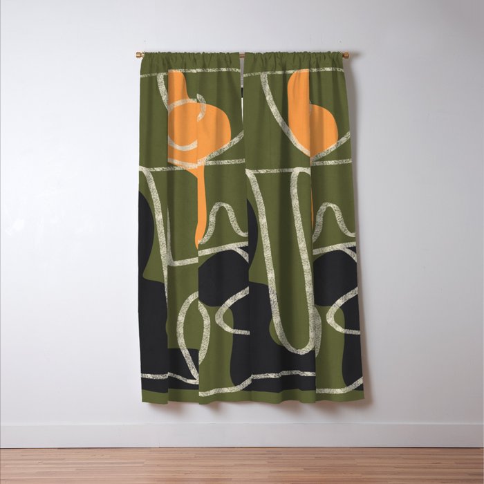 Organic Minimalist Layers 7 Window Curtain Gallery Image 3