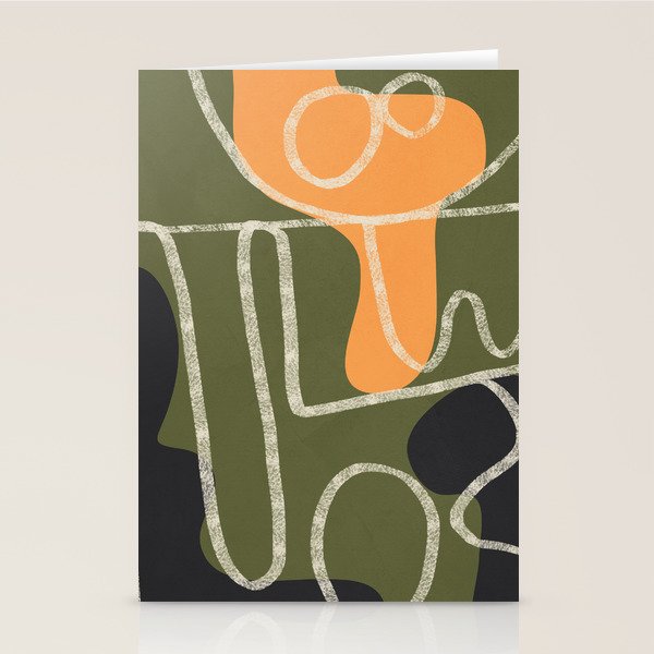 Organic Minimalist Layers 7 Stationery Card Gallery Image 2