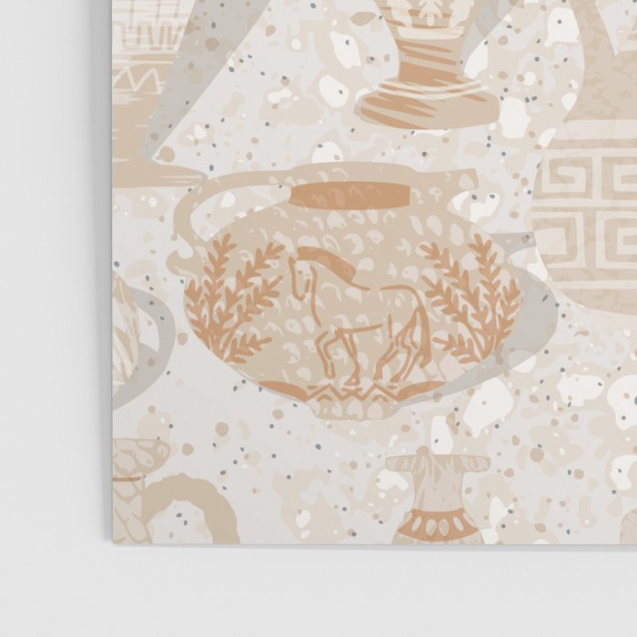 Antique pottery warm neutral Poster Gallery Image 3