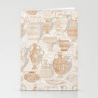 Antique pottery warm neutral Stationery Card Gallery Image 2