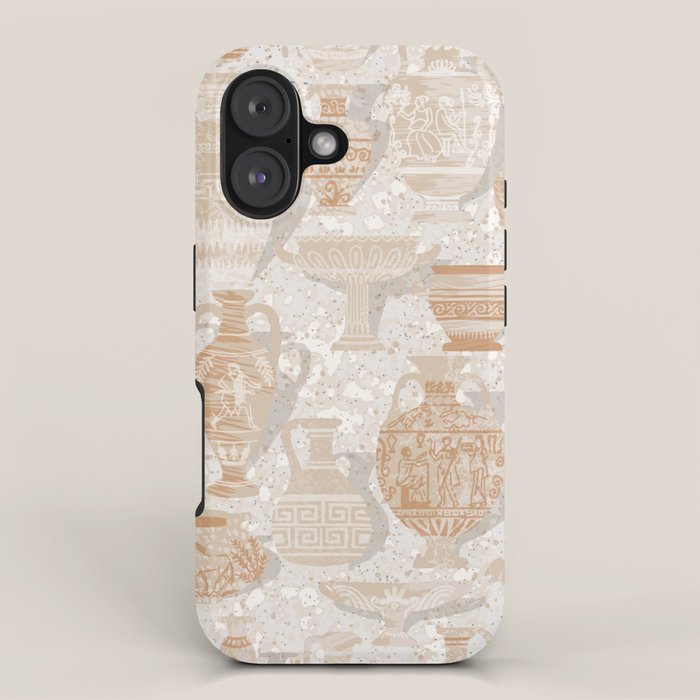 Antique pottery warm neutral iPhone Case Gallery Image 1