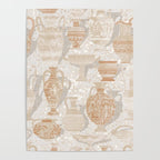 Antique pottery warm neutral Poster Gallery Image 4