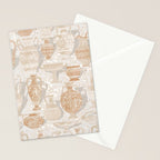 Antique pottery warm neutral Stationery Card Gallery Image 2
