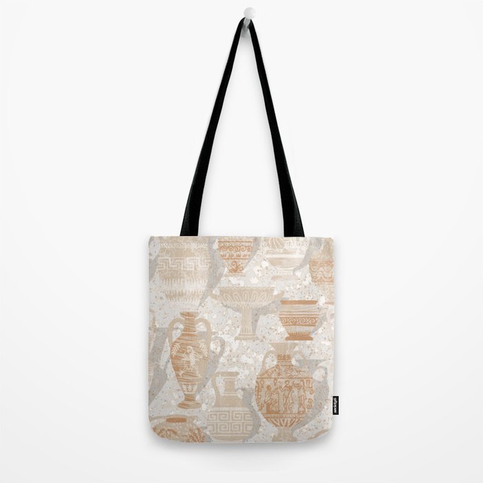 Antique pottery warm neutral Tote Bag Gallery Image 2