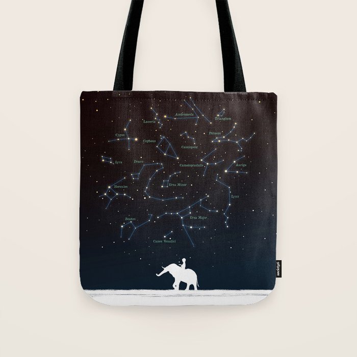 Falling star constellation Tote Bag Gallery Image 1
