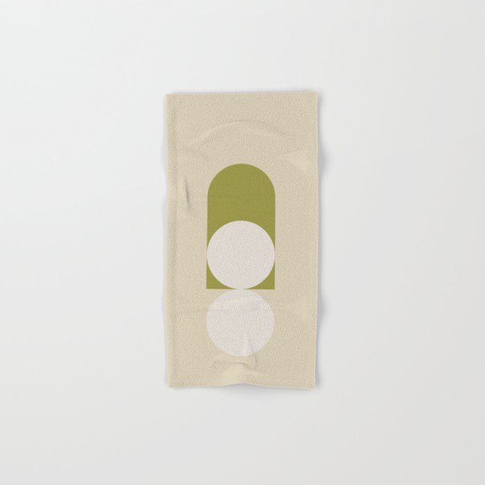 Contemporary Composition 05 - Golden Lime Bath Towel Gallery Image 1
