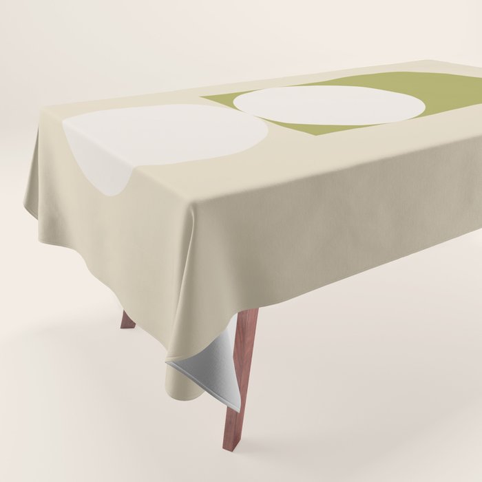 Contemporary Composition 05 - Golden Lime Tablecloth Gallery Image 1