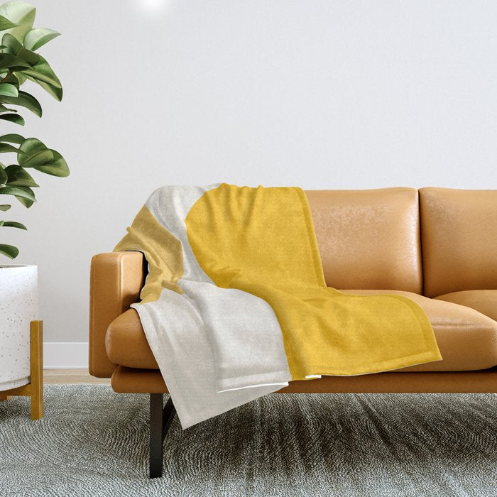 Modern Minimal Arch Abstract XLIV Throw Blanket Gallery Image 1