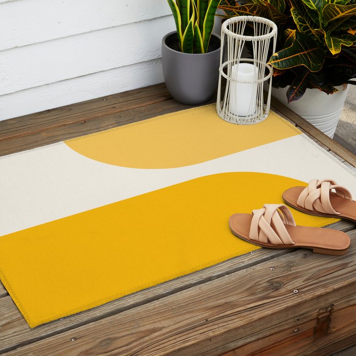 Modern Minimal Arch Abstract XLIV Outdoor Rug Gallery Image 2