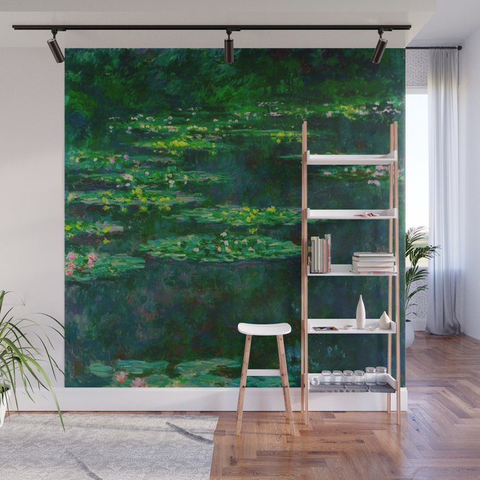 Claude Monet Impressionist Landscape Oil Painting Waterlilies Wall Mural Gallery Image 1