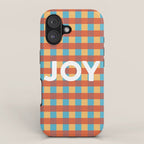 Joy in Christmas Plaid iPhone Case Gallery Image 1