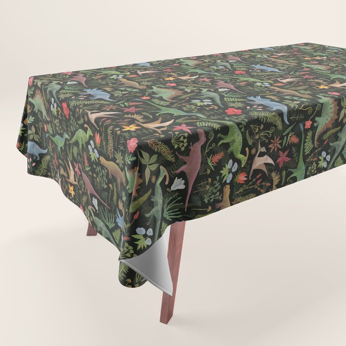 Dinosaur Jungle Tablecloth Gallery Image 1