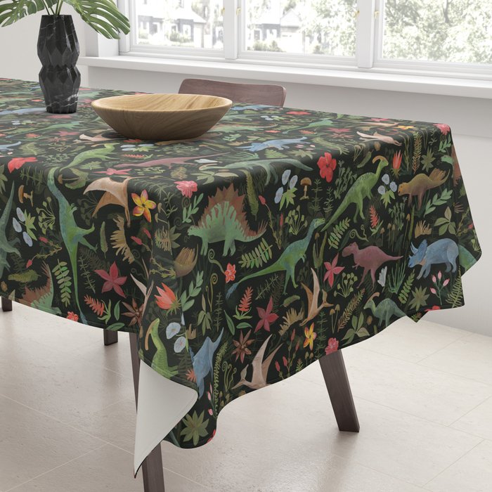 Dinosaur Jungle Tablecloth Gallery Image 3