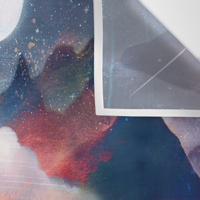 Mountain Lake Under the Stars Wall Tapestry Gallery Image 3