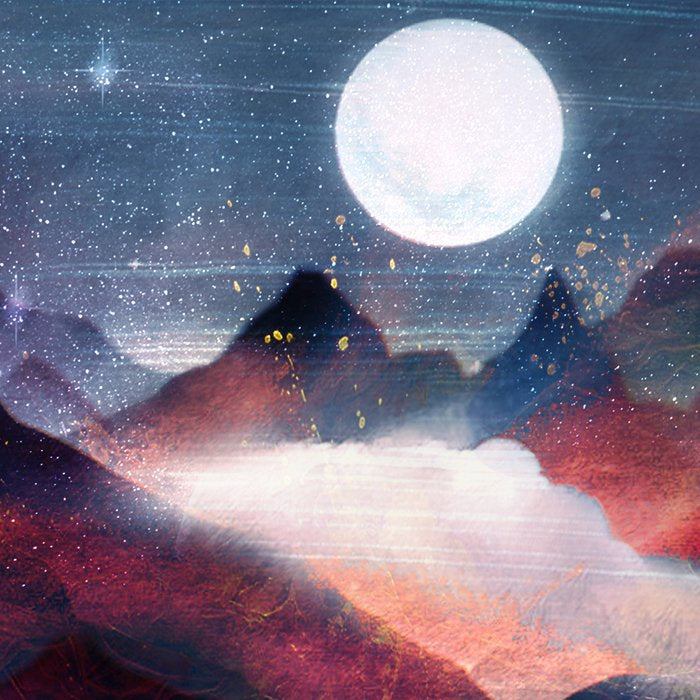 Mountain Lake Under the Stars Coffee Mug Gallery Image 2