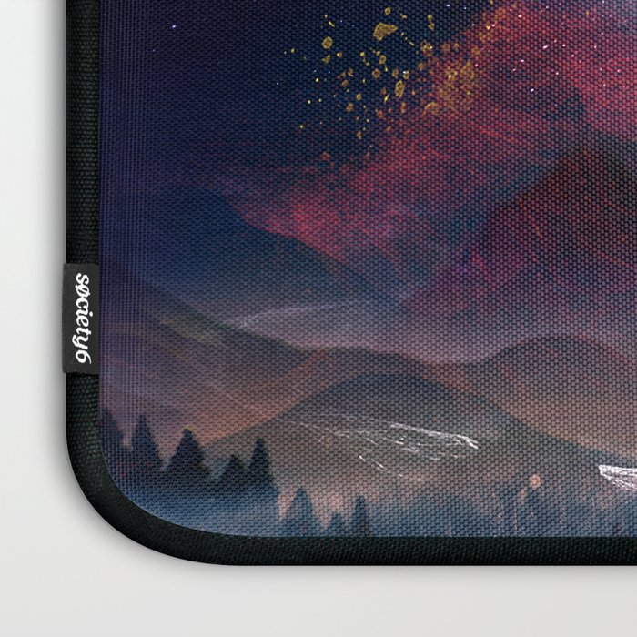 Mountain Lake Under the Stars Laptop Sleeve Gallery Image 3