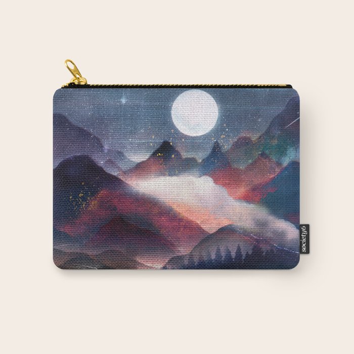 Mountain Lake Under the Stars Carry All Pouch Gallery Image 1