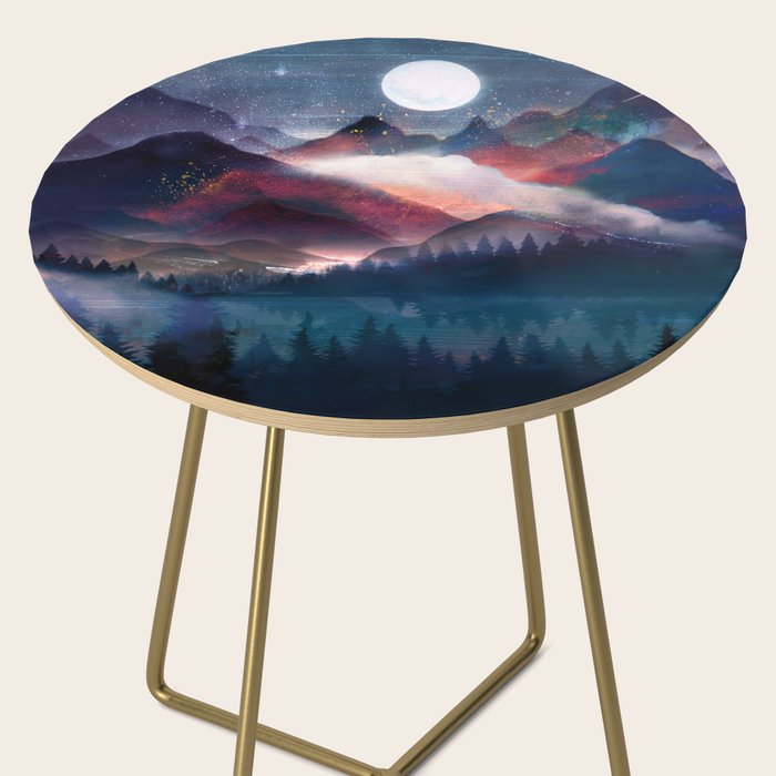 Mountain Lake Under the Stars Side Table Gallery Image 2