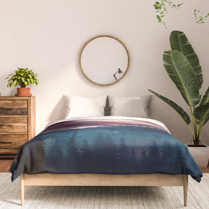 Mountain Lake Under the Stars Comforter Gallery Image 3