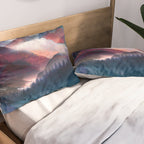 Mountain Lake Under the Stars Pillow Sham Gallery Image 2