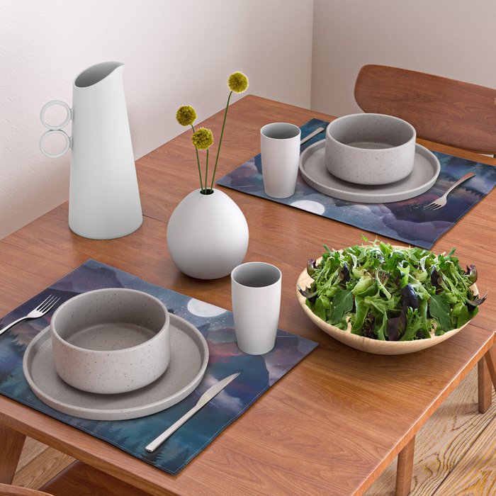 Mountain Lake Under the Stars Placemat Gallery Image 2