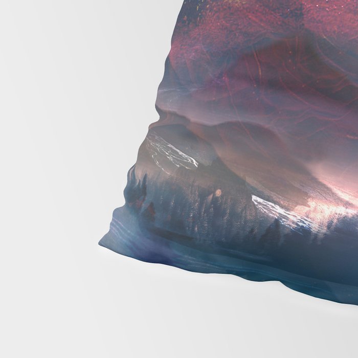 Mountain Lake Under the Stars Pillow Sham Gallery Image 4