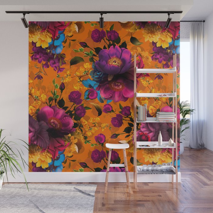 Vintage & Shabby Chic - Midnight Tropical Garden Wall Mural Gallery Image 1