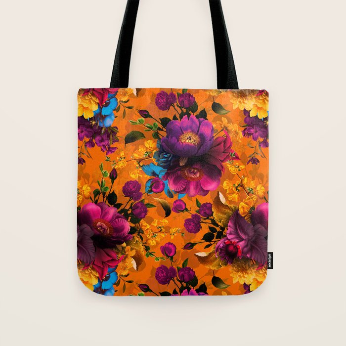 Vintage & Shabby Chic - Midnight Tropical Garden Tote Bag Gallery Image 1