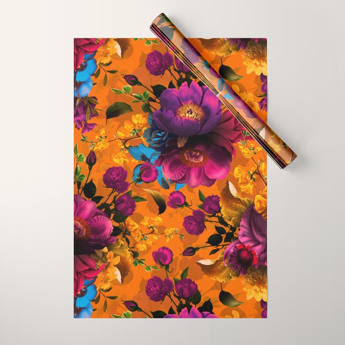 Vintage & Shabby Chic - Midnight Tropical Garden Wrapping Paper Gallery Image 1