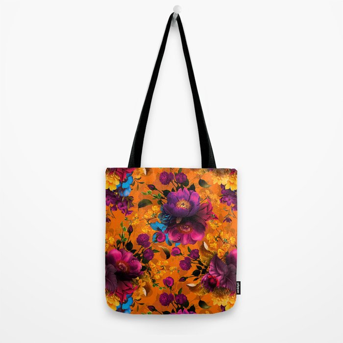Vintage & Shabby Chic - Midnight Tropical Garden Tote Bag Gallery Image 2