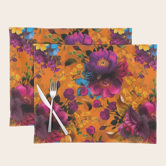 Vintage & Shabby Chic - Midnight Tropical Garden Placemat Gallery Image 1