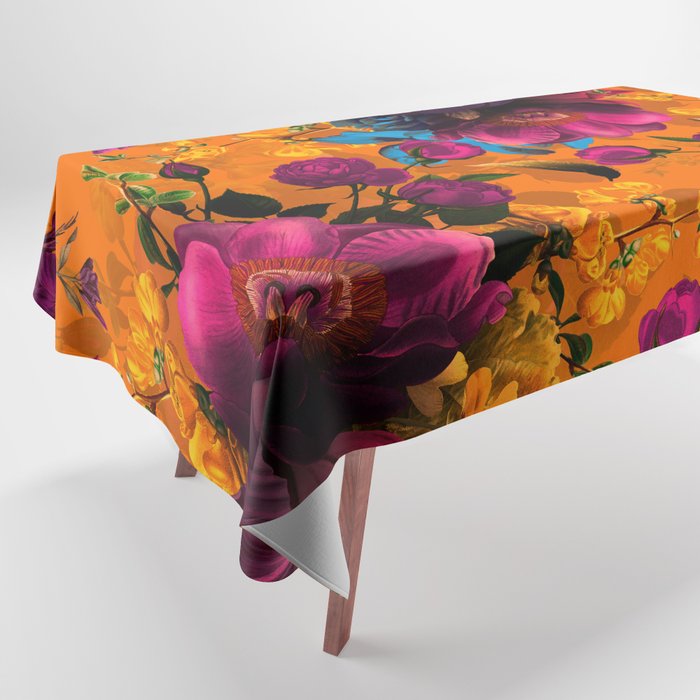 Vintage & Shabby Chic - Midnight Tropical Garden Tablecloth Gallery Image 1
