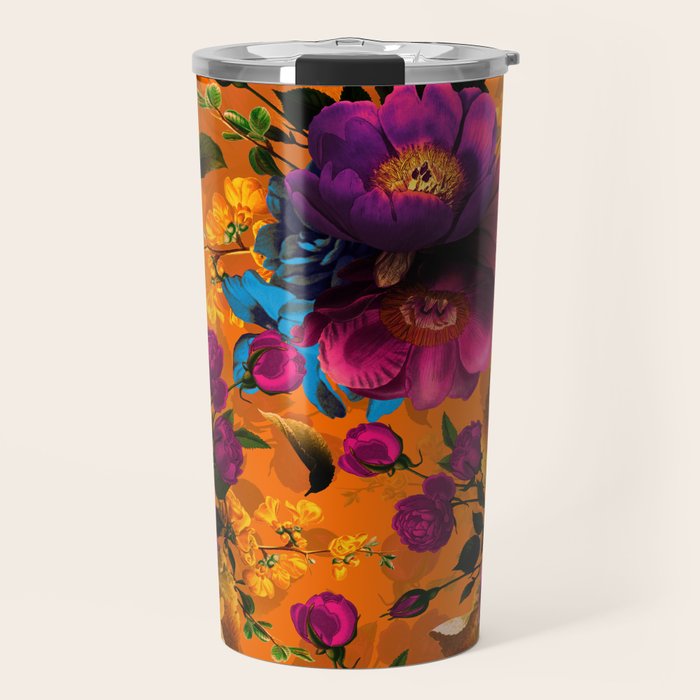 Vintage & Shabby Chic - Midnight Tropical Garden Travel Mug Gallery Image 1
