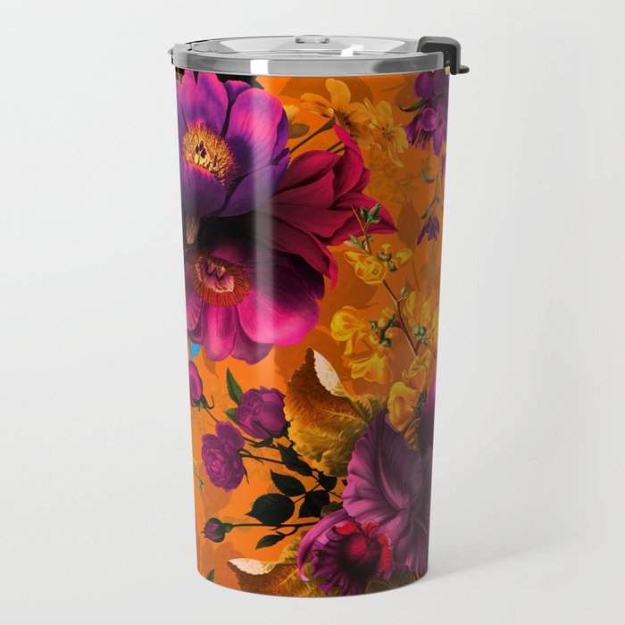 Vintage & Shabby Chic - Midnight Tropical Garden Travel Mug Gallery Image 2