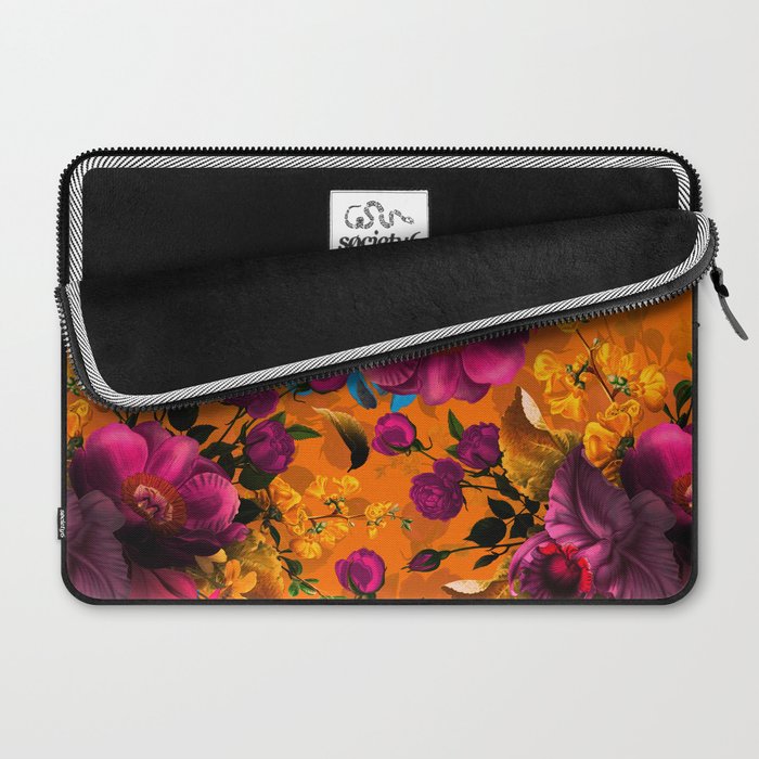 Vintage & Shabby Chic - Midnight Tropical Garden Laptop Sleeve Gallery Image 2