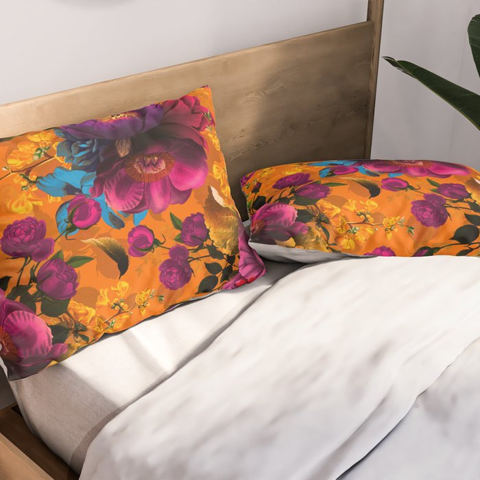 Vintage & Shabby Chic - Midnight Tropical Garden Pillow Sham Gallery Image 2
