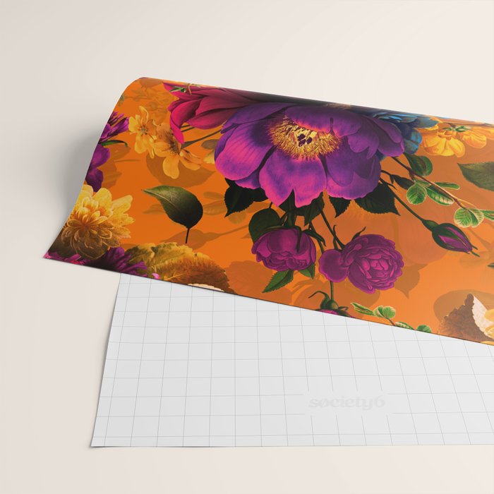 Vintage & Shabby Chic - Midnight Tropical Garden Wrapping Paper Gallery Image 2