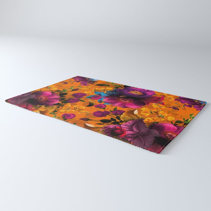 Vintage & Shabby Chic - Midnight Tropical Garden Rug Gallery Image 3
