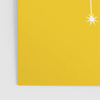 Gemini Zodiac Star Constellation Line Art Bright Yellow Poster Gallery Image 3