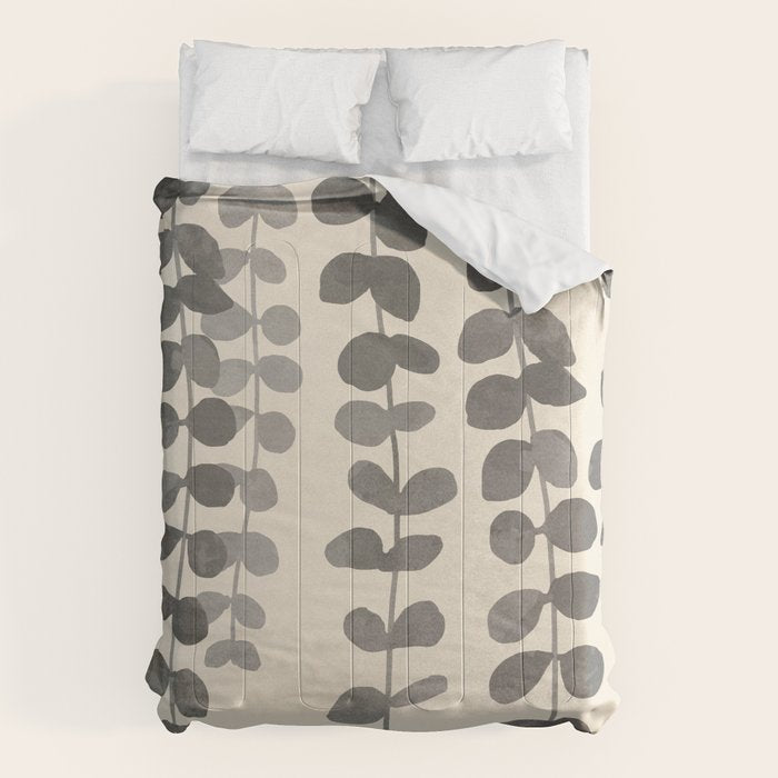 Minimal Abstract Leaves 19 Comforter Gallery Image 6