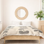 Minimal Abstract Leaves 19 Duvet Cover Gallery Image 3