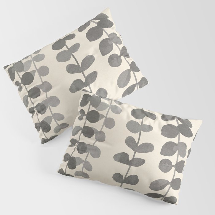 Minimal Abstract Leaves 19 Pillow Sham Gallery Image 3