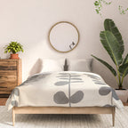 Minimal Abstract Leaves 19 Comforter Gallery Image 3