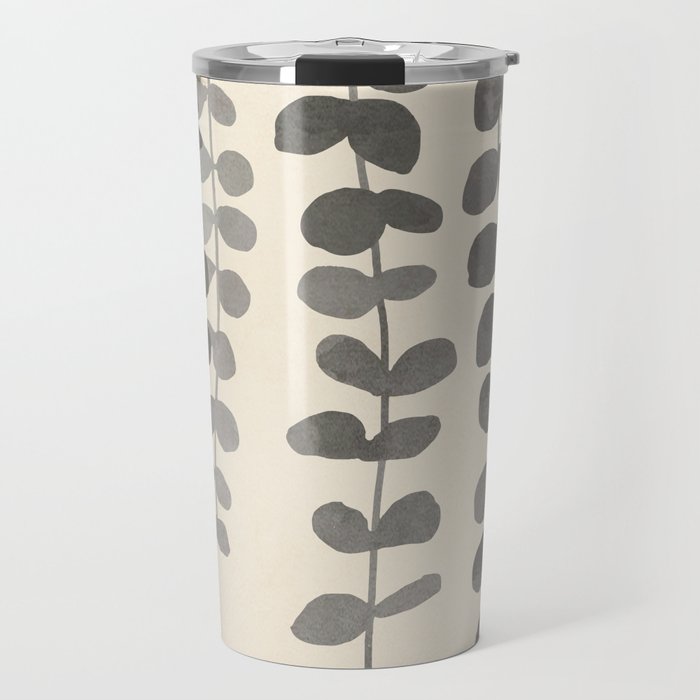 Minimal Abstract Leaves 19 Travel Mug Gallery Image 1