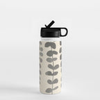 Minimal Abstract Leaves 19 Water Bottle Gallery Image 1