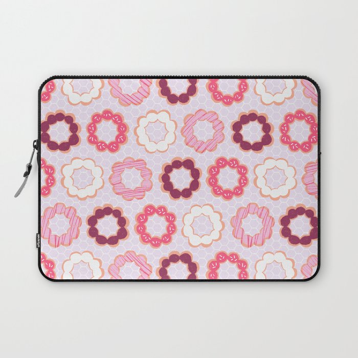 Mochi Donuts Pattern Laptop Sleeve Gallery Image 1